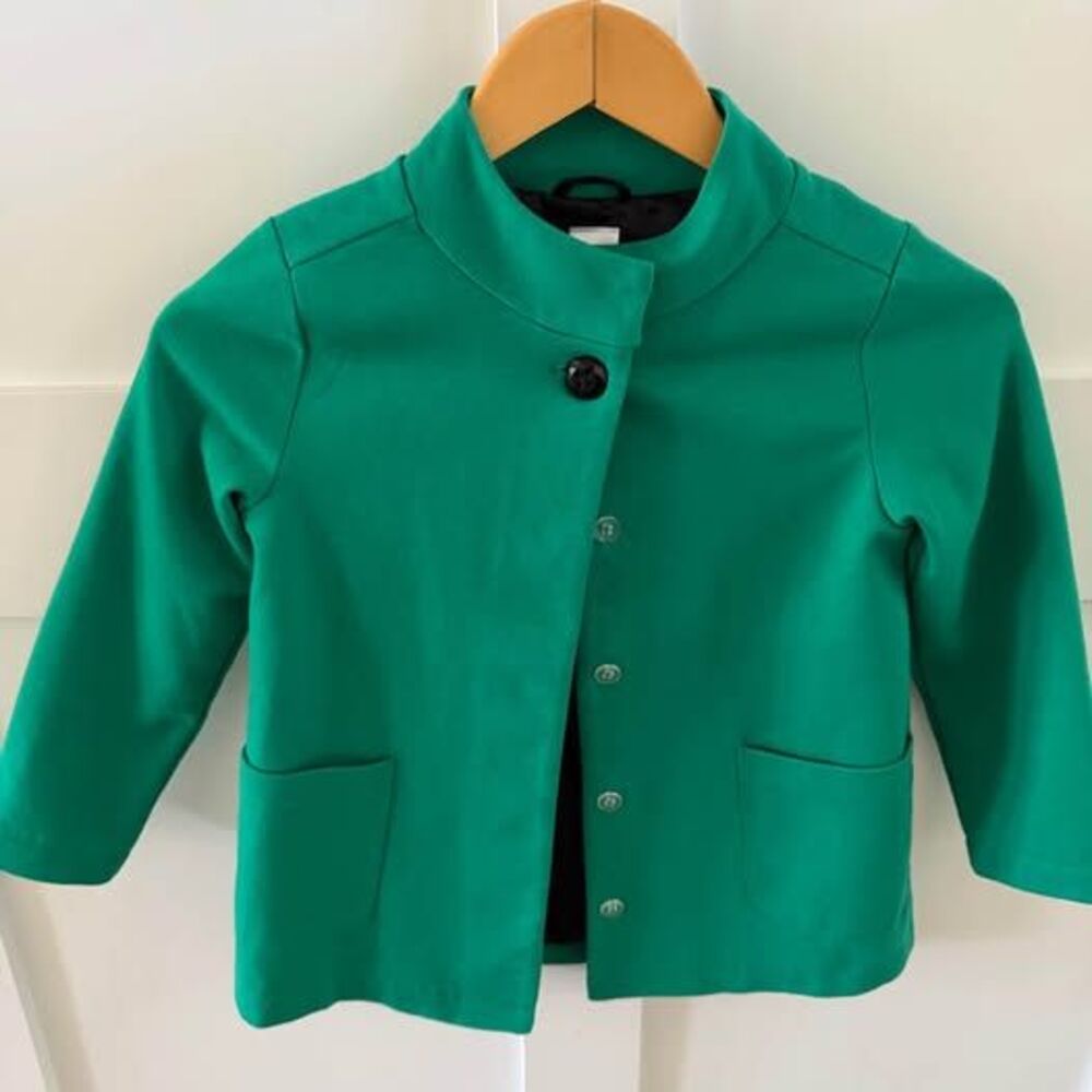 Girls Gymboree Green Pea Coat Spring Easter Jacket Size 5-6 🌺